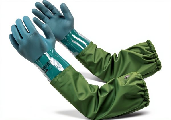Pacific PPE Chemical Resistant Gloves Green 26in PVC XL-0