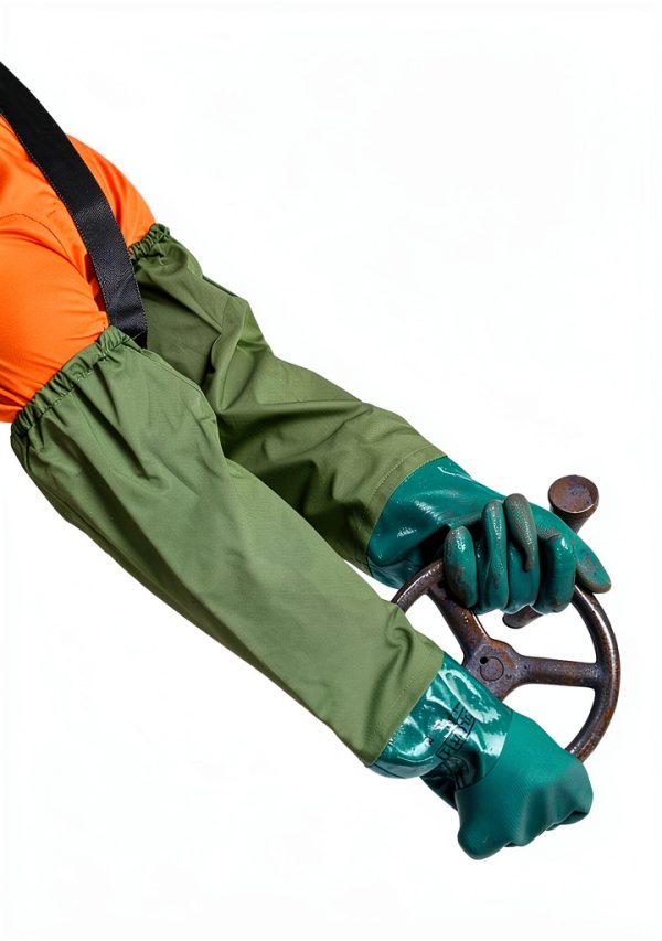 Pacific PPE Chemical Resistant Gloves Green 26in PVC XL-3