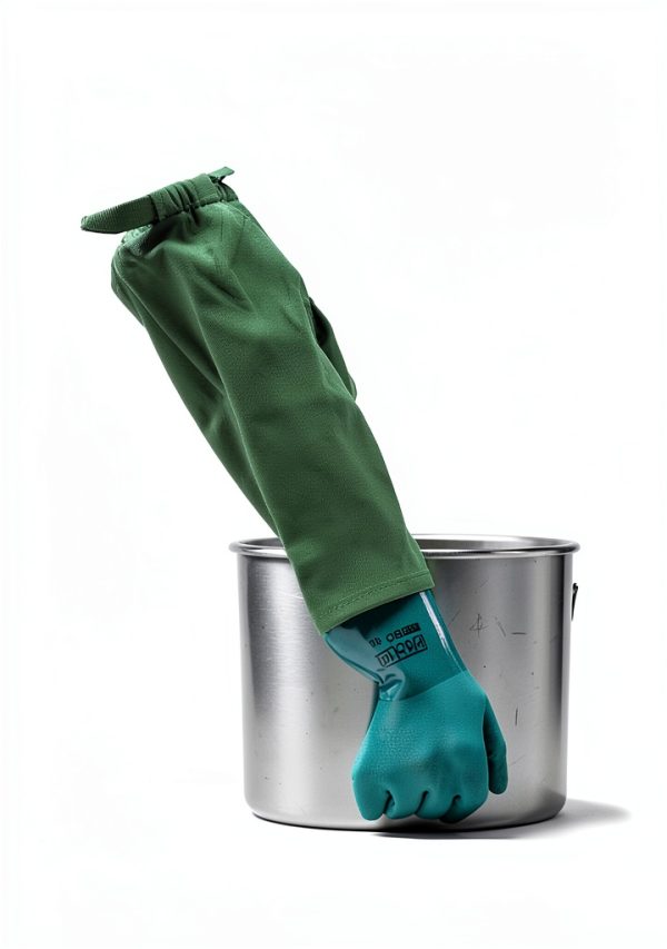 Pacific PPE Chemical Resistant Gloves Green 26in PVC XL-4