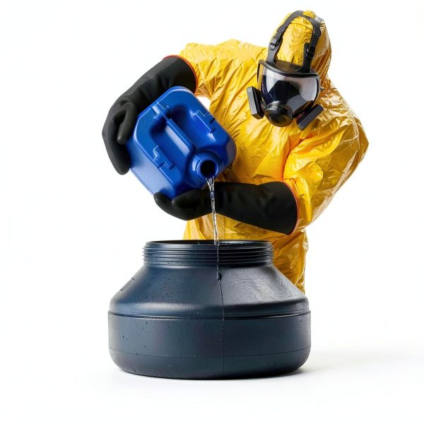 Long Black Rubber Gloves Usbday001 Chemical Resistant Latex PVC-4