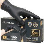FifthPulse Unisex Chemical Resistant Gloves Large/Small Size 100 &-0