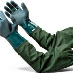Rubber Pond Gloves 26" by Eiito – Heavy Duty PVC with Cotton Liner-0