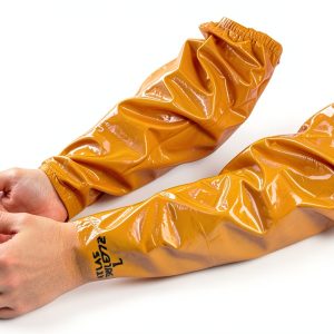 Atlas GLV26 Large Nitrile Chemical Resistant Gloves - Yellow 25"-0