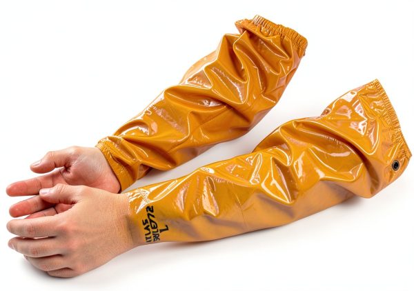 Atlas GLV26 Large Nitrile Chemical Resistant Gloves - Yellow 25"-0