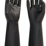 14" XL Latex Chemical Resistant Gloves - Long Dishwashing Gloves Men-0