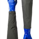 Long Waterproof Rubber Gloves ZYCTSUI 28” PVC Chemical Resistant Blue-0